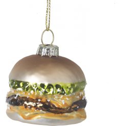 A delicious looking Cheese Burger Bauble 
