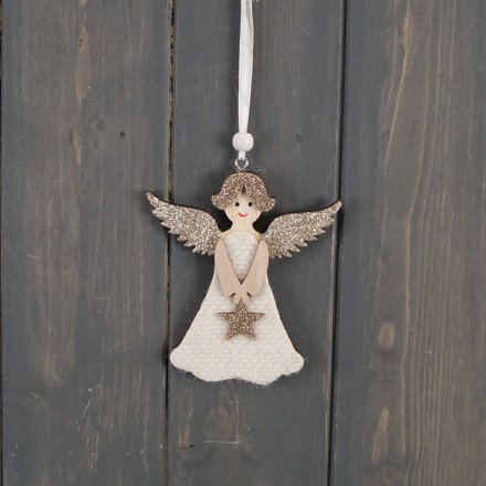 Hanging Angel With Star 