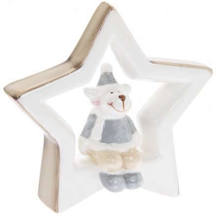 Star and Reindeer Decoration, Small 