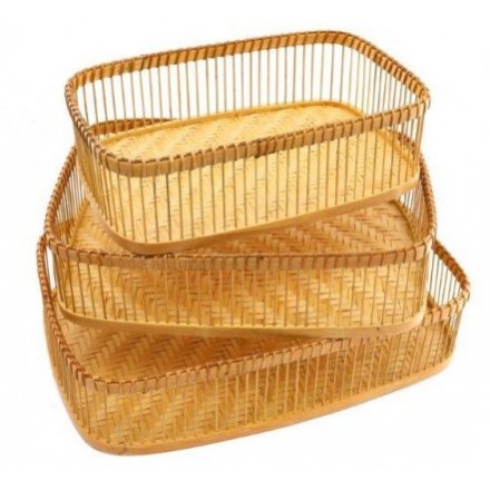 Set of Bamboo Baskets, 45cm 
