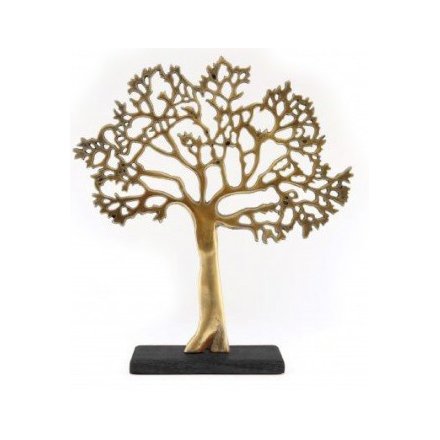 Black and Gold Tree Ornament, 33cm 