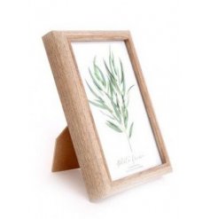 A chic and simple wooden effect looking picture frame 