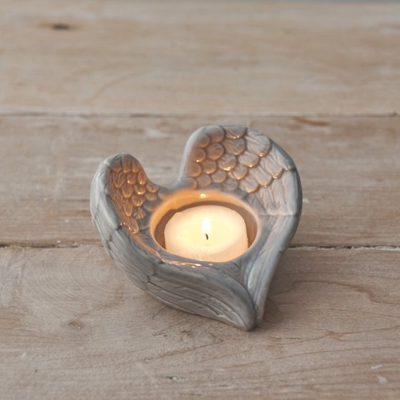 Dotted Heart Candle Pot, 8cm