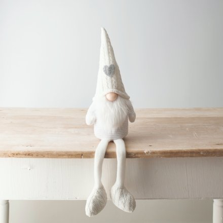 All White Gonk Figure, 32cm 