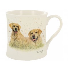 beautiful Lori & Lorna the Dogs fine china mug is an excellent addition to the Paws & Claws range