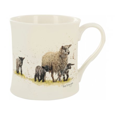 Splash Art Sheep and Black Lamb Mug 