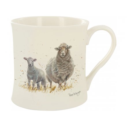Splash Art Sheep and Lamb Mug 