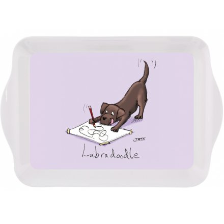 Louise Tate Small Tray, Labradoodle