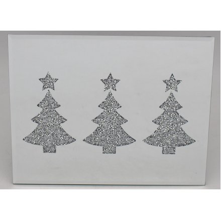 Mirrored Crystal Tree Placemat Set 