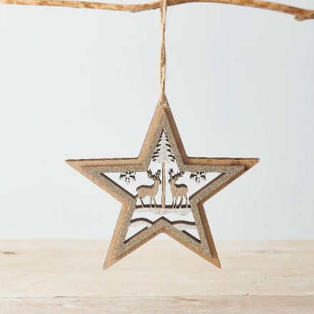 Perfect for adding a subtle glittery touch to any themed tree display at Christmas, 