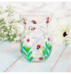 this wax and oil burner is sure to add a beautiful hint to any home space