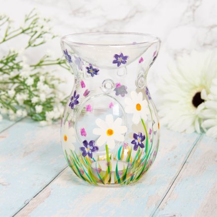 Hand-Painted Daisies Wax Warmer 