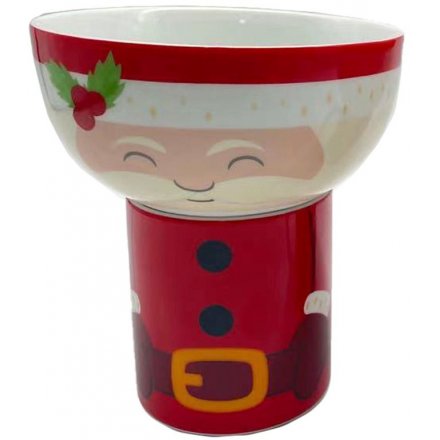 Festive Red Santa Bowl/Mug Set 