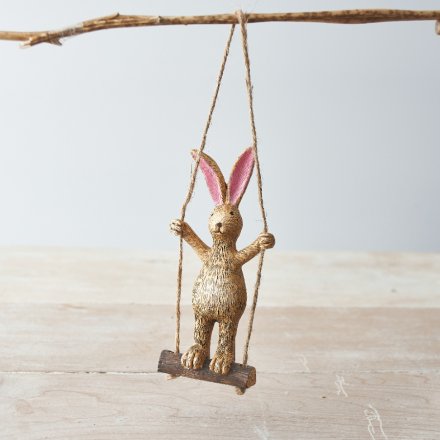   Part of our adorable Bunny Range, a swinging bunny in a cute standing pose 
