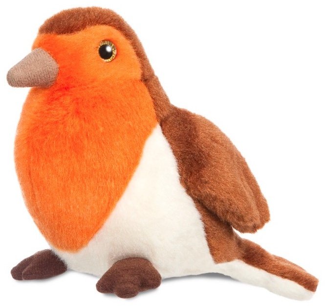 Soft Toy Robin Bird, 8in 55439 Rosefields