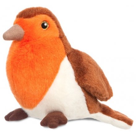 Soft Toy Robin Bird, 8in 