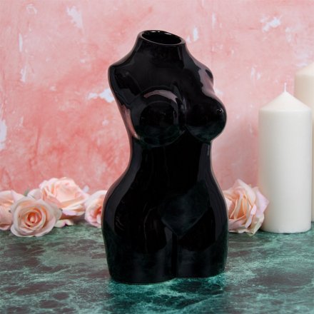 Ceramic body vase available in multiple colours and shapes