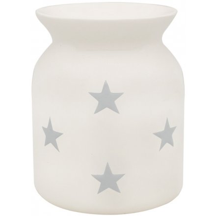 White Wax Warmer with Star Details