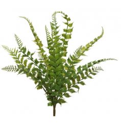 This artificial fern spray looks stylish displayed alone or as a filler for additional flowers.