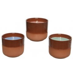 Three assorted coloured citronella candles, perfect for keeping those pesky bugs away in the garden! 