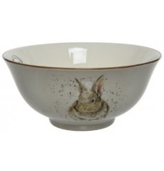 A Porcelain Bowl in Rabbit Design