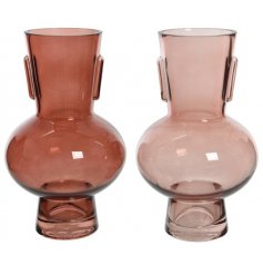 An Assortment of Two Glass Vases, 21.5cm