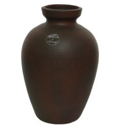 Deep Brown Coloured Terracotta Vase