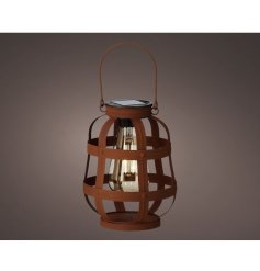 A rusted effect lantern, inspired by the industrial trend 