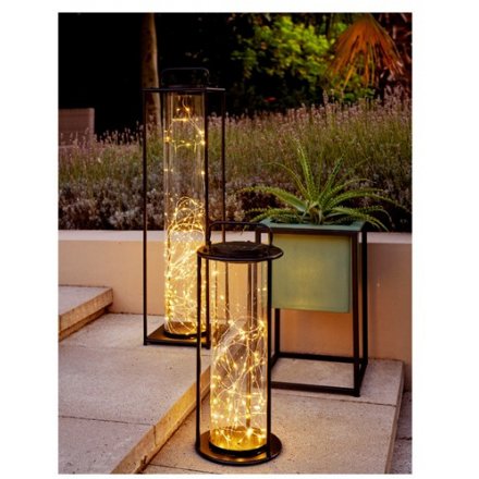 Warm white light lanterns to add some additional light once the sun goes down in your garden
