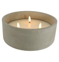 Concrete Candle with LED lights, 8cm