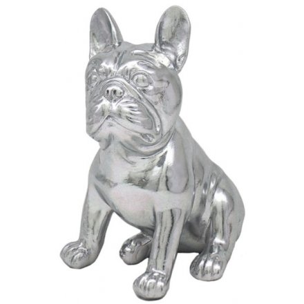 Silver Art French Bulldog Sitting