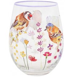 Garden Birds Stemless Glass
