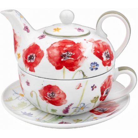 Poppy Field Tea For One, 10cm