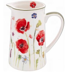 Jug With Poppy Design