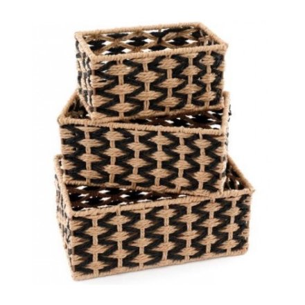 Natural Woven Baskets, 28x18cm