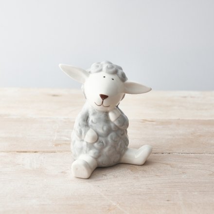 Medium Ceramic Sheep, 12.5cm