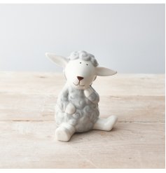 A Cute Medium Ceramic Sheep