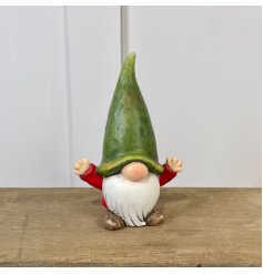 A Captivating Red and Green Small Gnome