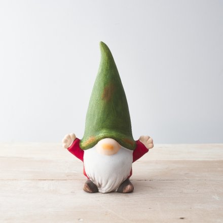 Large Red and Green Gnome, 23.5cm