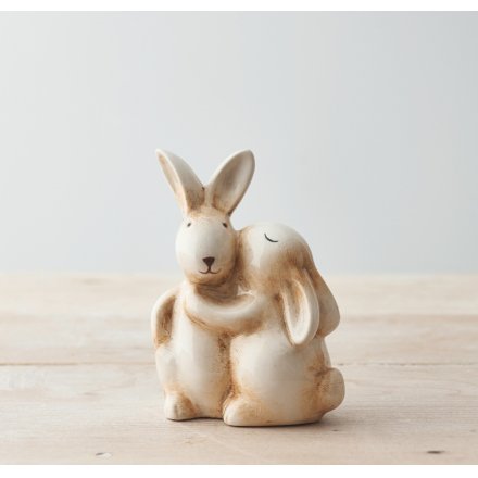Rabbits Ornament 'Hugs', 13cm