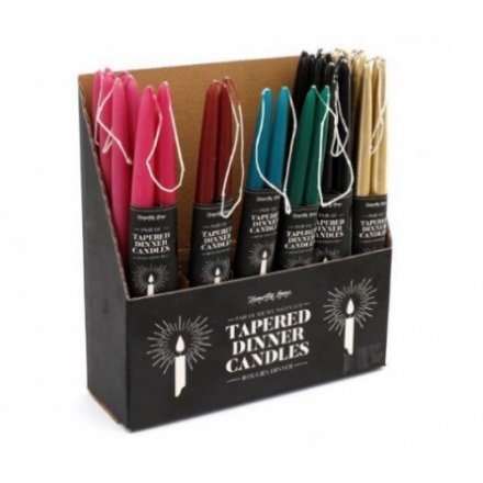 6 Assorted, 2 Dinner Candles