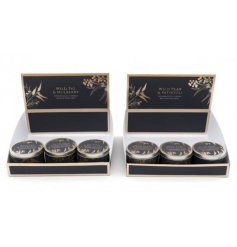 2 Assorted Scented Candle Tins