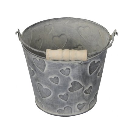 Rustic Heart Planter, 11.5cm