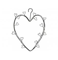 A Sweet Hanging Wire Black Heart