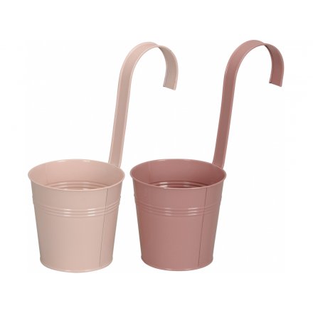 2 Assorted Hanging Planters, 14cm