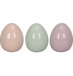 A Pastel Assortment of 3 Decorative Eggs