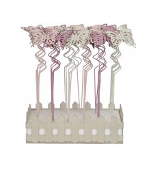 Garden Stakes in A Pretty Butterly Design