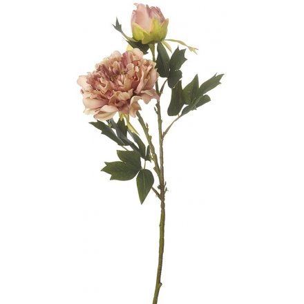 Roses Spray Pink, 50cm