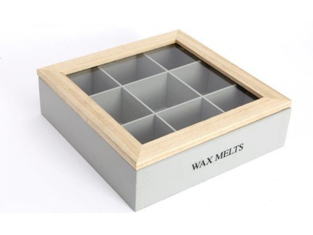 FR1313 / Wooden Wax Melt Storage Box, 24cm 56366 Interior Decor