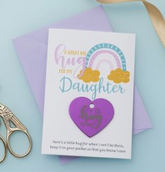 A Sweet Pastel Rainbow Card with Pocket Heart
